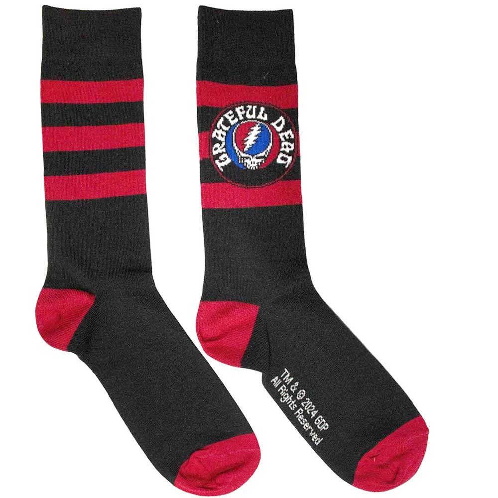 Grateful Dead - Steal Your Face Logo Socken - EU 39-45 - Schwarz